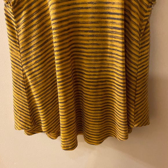G-21 yellow & black striped baby doll tank top size medium - Picture 4 of 8